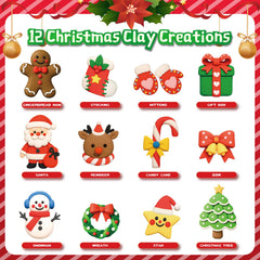 Wewwewa Gift box clay craft set ideal as a holiday gift