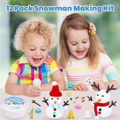 Wewwewa Snowman Kit foam clay white for soft shaping