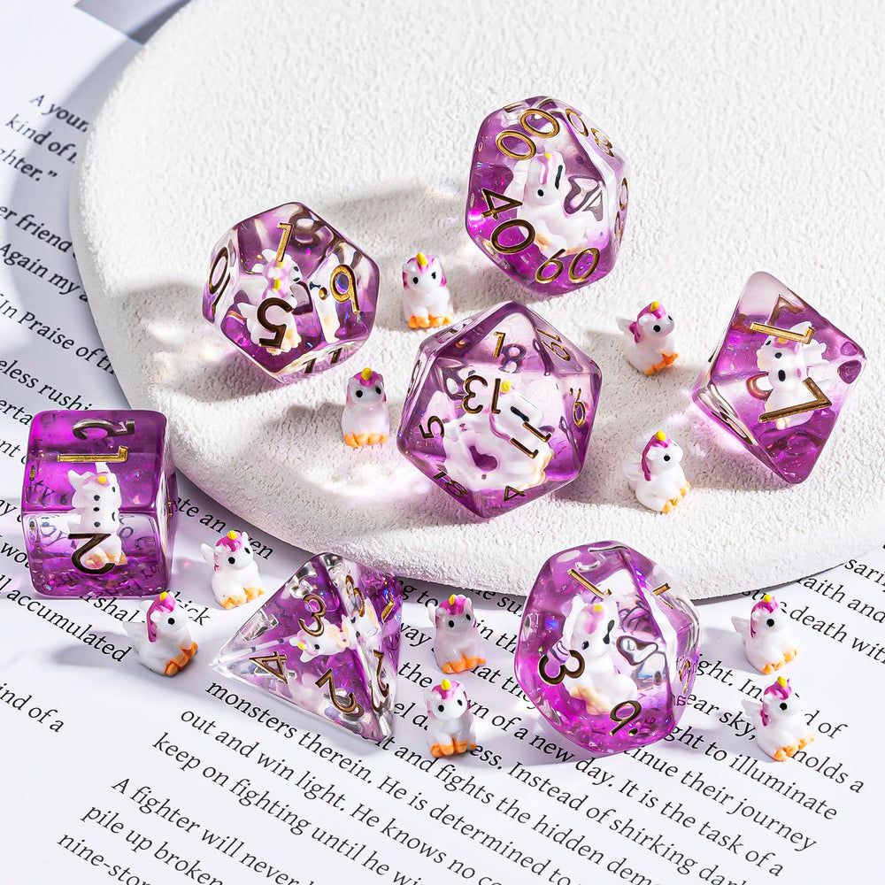 Weyano dice feature a mushroom motif inside, adding playful charm