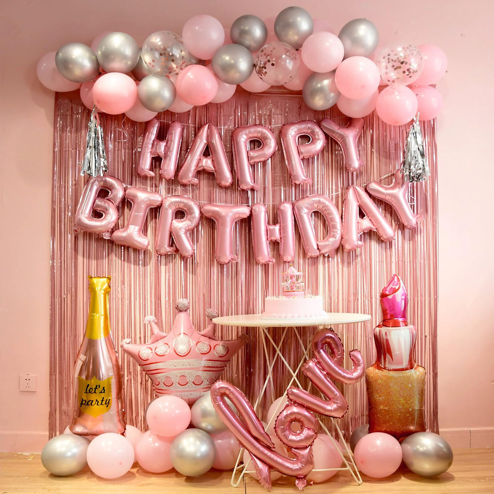 WGFPAIT pink birthday banner for photo-worthy celebrations