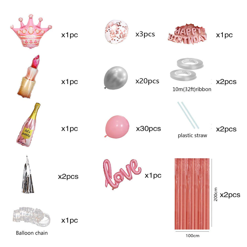 WGFPAIT pink wine bottle balloon completes the festive display