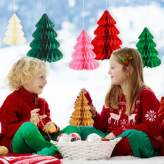 Whaline Christmas honeycomb centerpieces easy assembly for a quick setup.