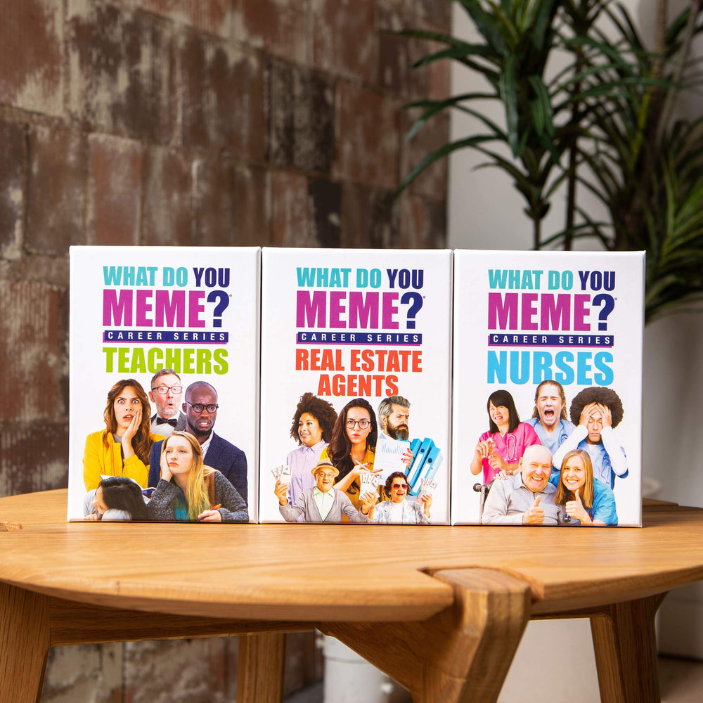 WHAT DO YOU MEME? Nurses Edition group play setup invites friends for shared laughs