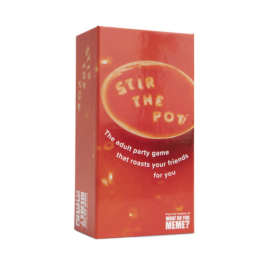 WHAT DO YOU MEME Stir The Pot cards spread for bold party banter