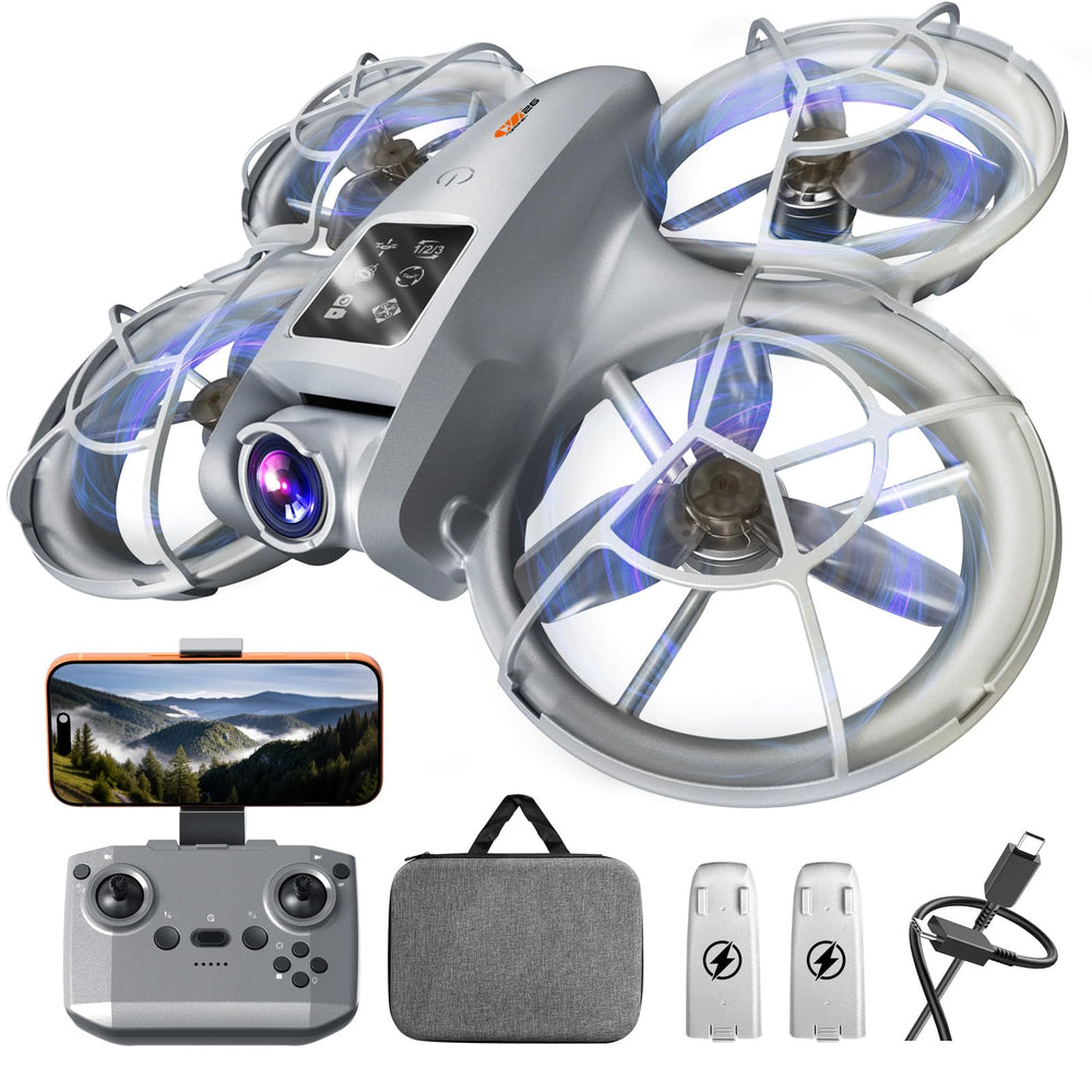 Wheat Run drone with camera front view for easy beginner setup and stable flight.