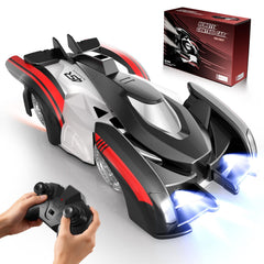 Wheat Run wall climbing RC car on smooth surface for thrilling indoor play.