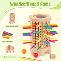 WhimsiPlay beechwood material emphasizing durability and smooth texture.