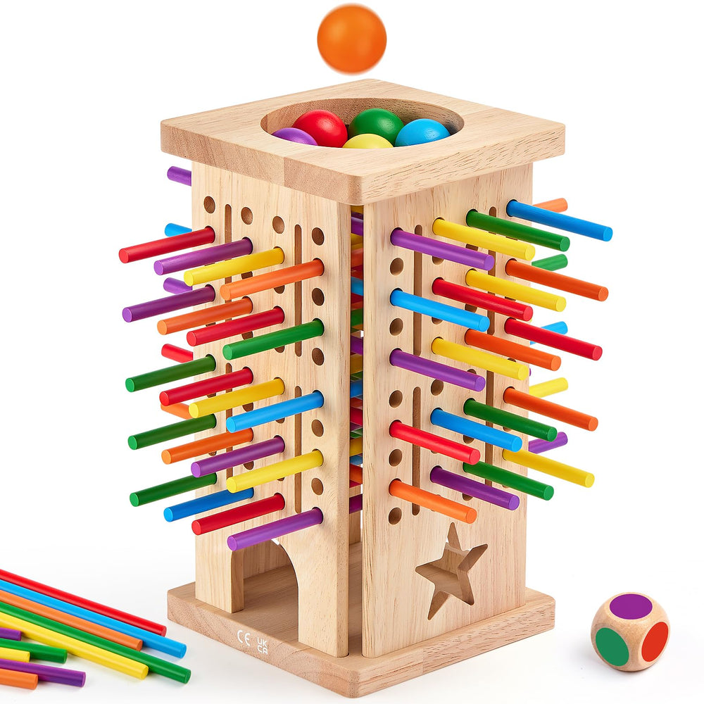 WhimsiPlay decorative wooden toy adds color and charm to a room