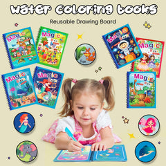 WhistenFla reusable water pens closeup show vibrant, ink-free drawing