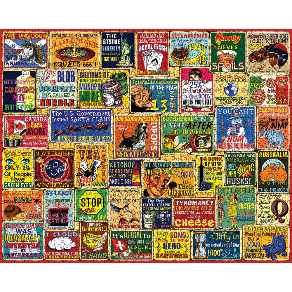 White Mountain 1000-piece puzzle Steve Cameron design, great for art lovers and collectors.