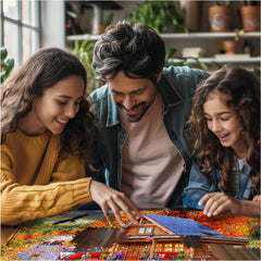 White Mountain American-made puzzle: built to last with precise cuts