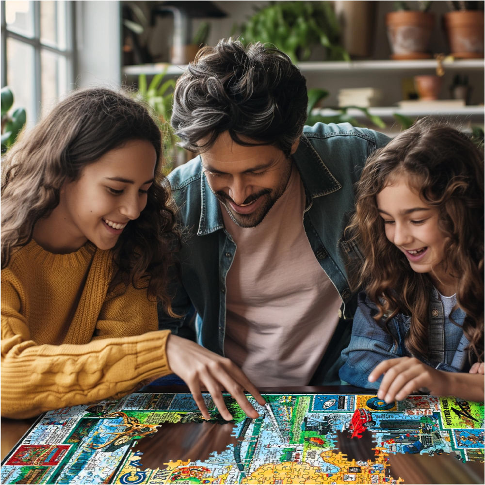 White Mountain Best of Michigan puzzle assembled 24x30 – display-ready centerpiece