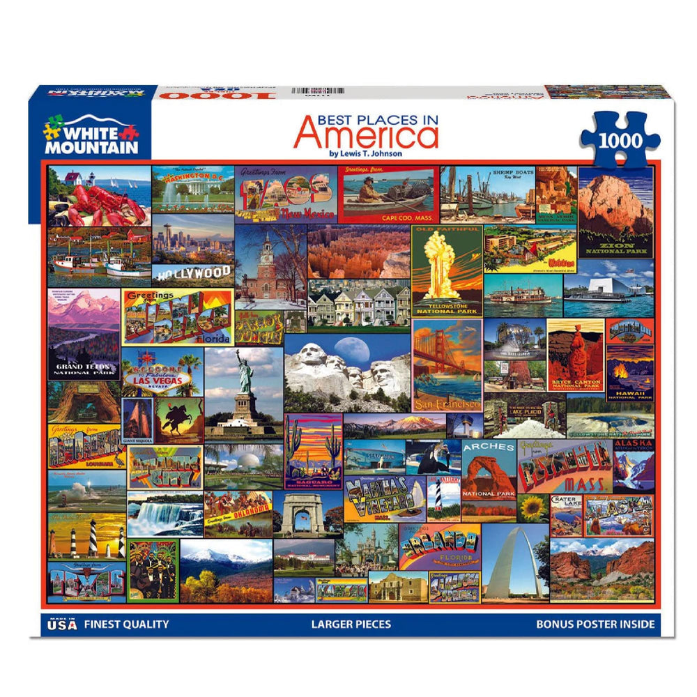 White Mountain Best Places in America puzzle national parks scene, educational and entertaining.
