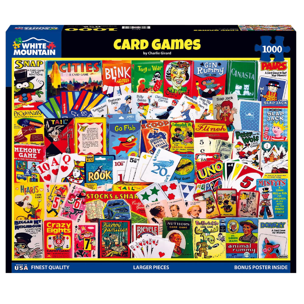 White Mountain family-friendly collage puzzle promoting group focus