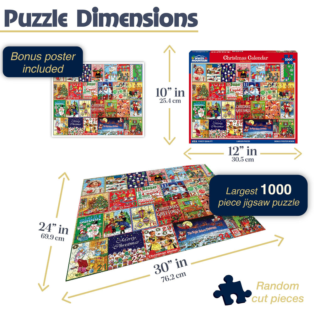 White Mountain family puzzle night scene ideal for shared holiday evenings.