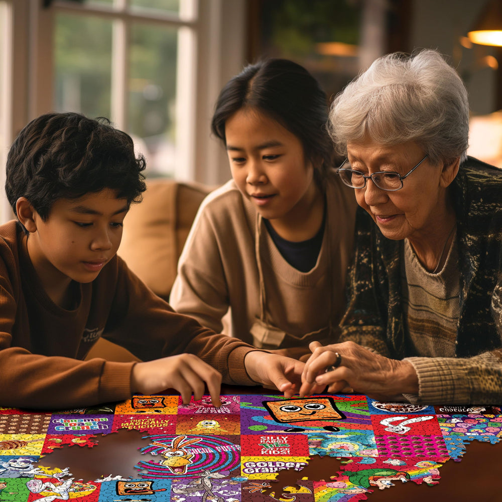 White Mountain Favorite Cereal Puzzle Made in USA with precision-cut pieces.