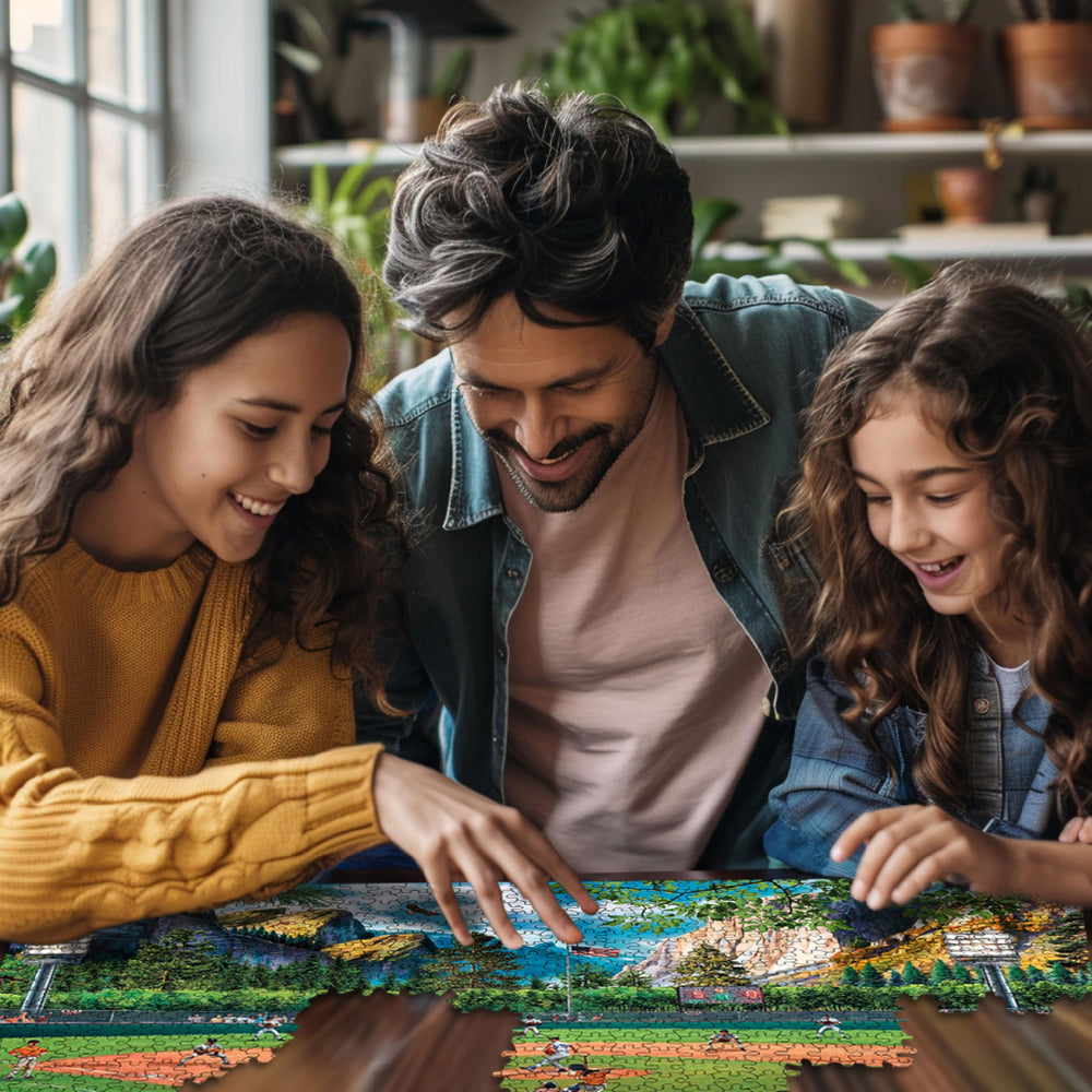 White Mountain Field of Dreams puzzle box highlights craftsmanship and quality.