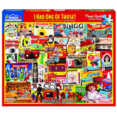 White Mountain puzzle pieces closeup showing extra large pieces for easy handling