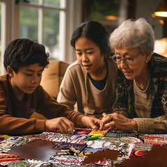 White Mountain I Love Baseball puzzle American moments celebrate sports history.