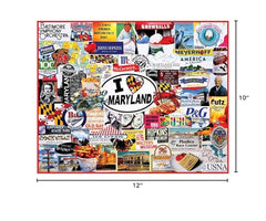 White Mountain I Love Maryland USA-made quality and happiness guarantee.