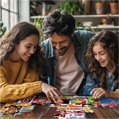 White Mountain I Love the 1980s puzzle - family-night favorite for cozy evenings.