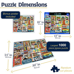 White Mountain Lake Time puzzle on table; ideal for a family puzzle night