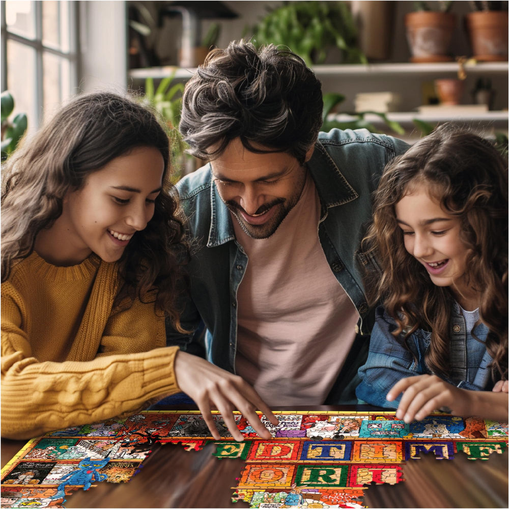 White Mountain USA-made puzzle with Happiness Guarantee for confident gifting.