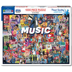 White Mountain Music Puzzle with large pieces for easy handling.