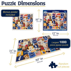 White Mountain Pillsbury doughboy figure puzzle art for nostalgic evenings