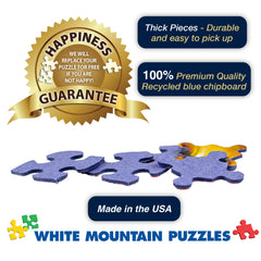 Finished size 24x30 inches for a spacious puzzle display