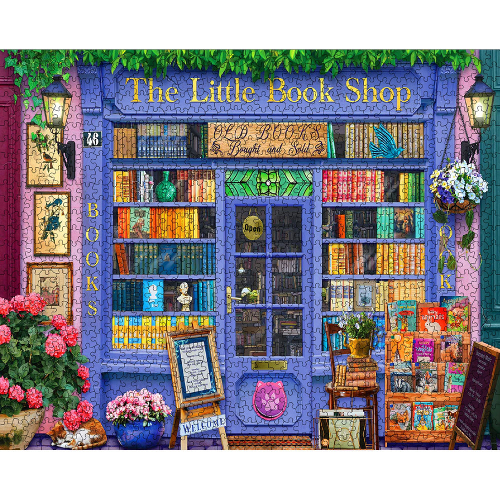 White Mountain puzzle pieces closeup with large easy-to-handle shapes for shared enjoyment