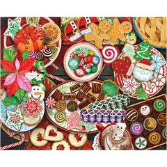White Mountain puzzle treats spread invites cozy family bonding during the holidays.