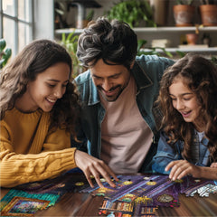 White Mountain Book Nook puzzle made in the USA for quality.