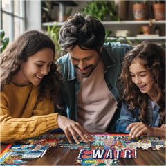 White Mountain Puzzles American-made quality and precision for a satisfying puzzle experience.