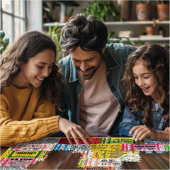 White Mountain Concert Tickets 1000-piece puzzle finished-puzzle-24x30 is wall-ready.