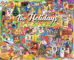 White Mountain The Holidays assembly shot highlights large, easy-to-handle pieces in action.