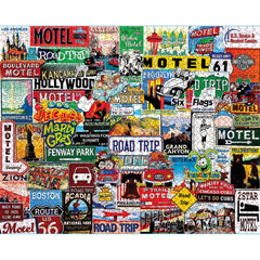 White Mountain Road Trip family puzzle session on table promotes collaborative fun