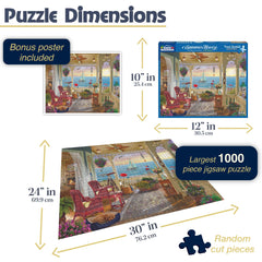 White Mountain Summer Breeze with family at puzzle table, shared morning activity.