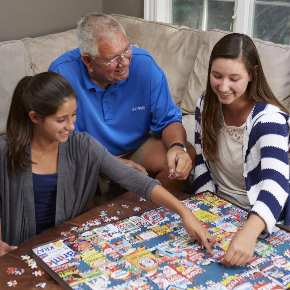 White Mountain thicker larger pieces puzzle porch for easy handling