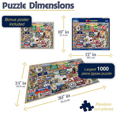 White Mountain Utah landmarks collage puzzle ideal for cozy evenings with friends