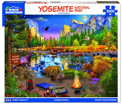 White Mountain Yosemite camping and wildlife puzzle — engaging outdoor ambiance for quiet evenings.