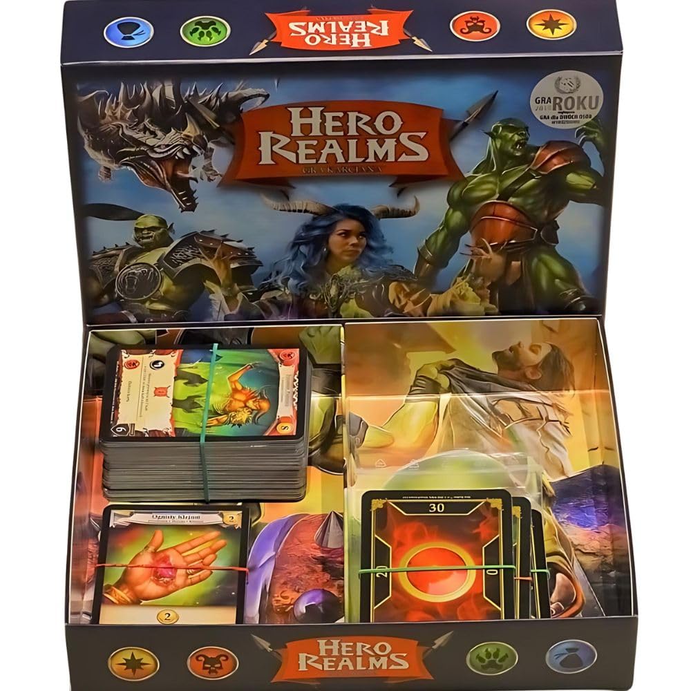 White Wizard Games Hero Realms multiplayer duel captures tense competition and quick rounds.