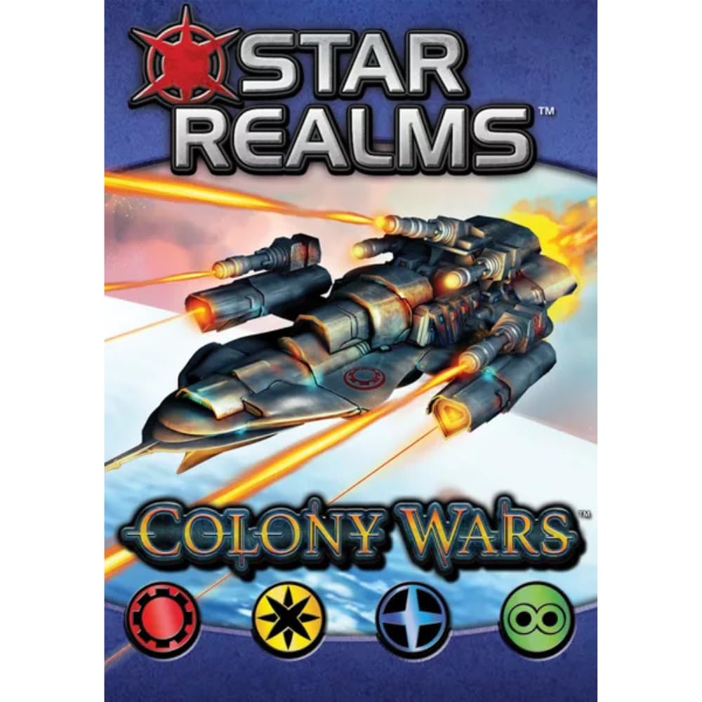 White Wizard Games Star Realms Colony Wars cards in hand highlight quick strategic decisions.