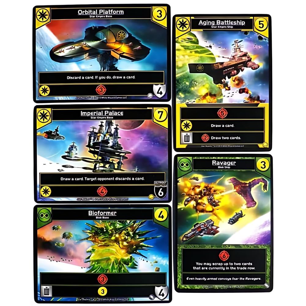 White Wizard Games Star Realms Colony Wars space battle visuals capture explosive encounters.