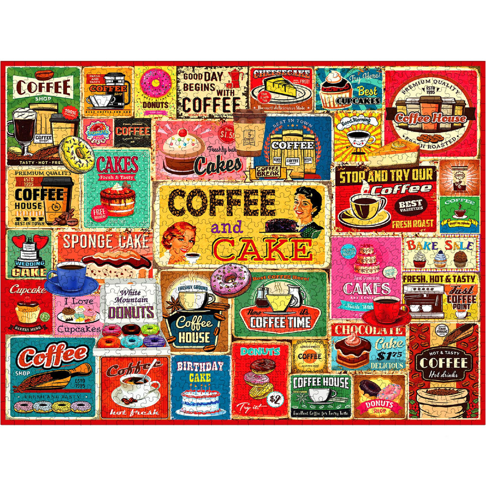 White Mountain puzzle large pieces highlight easy handling during relaxed weekend assembly.