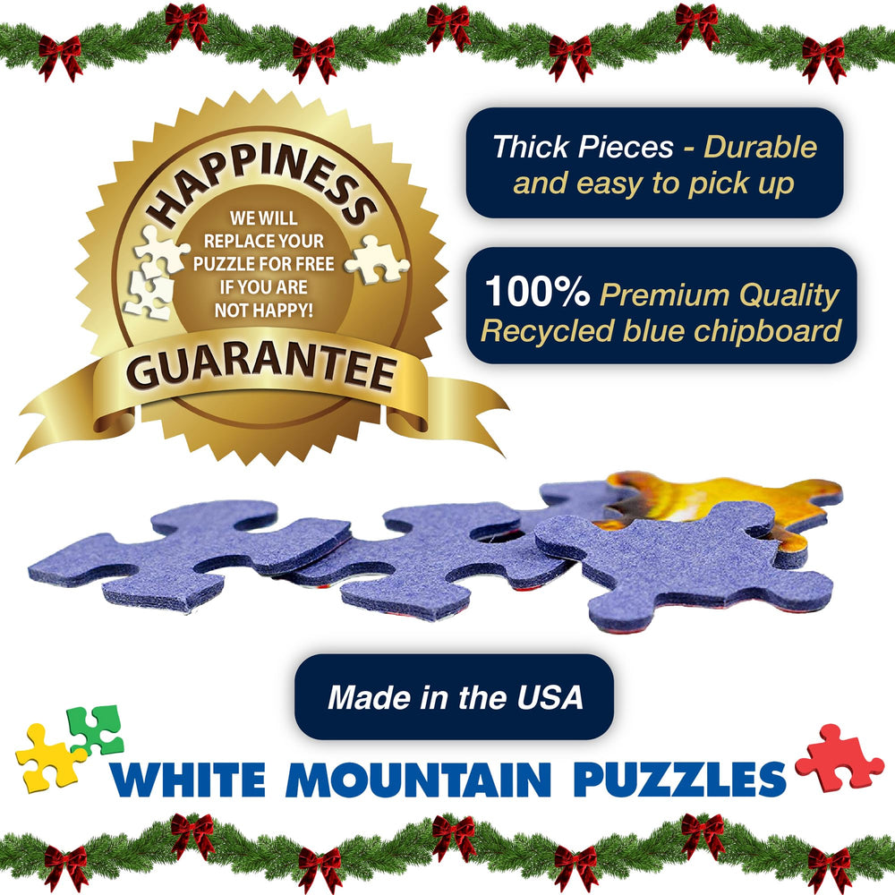 White Mountain finished-24x30-puzzle reveals a stunning wall display after completion.