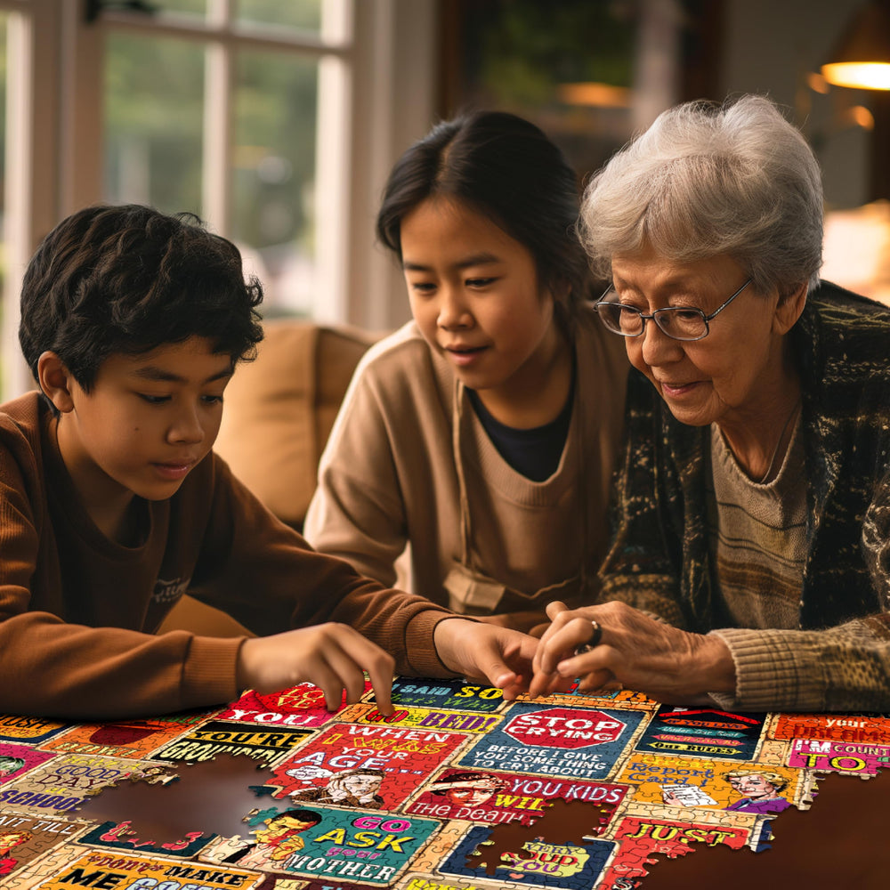 White Mountain made-in-USA puzzle with Happiness Guarantee.