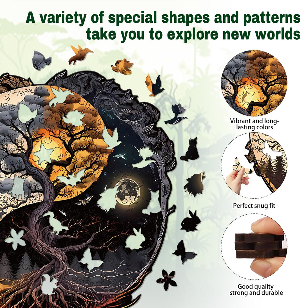WHJSG Durable basswood puzzle material designed for years of reassembly.