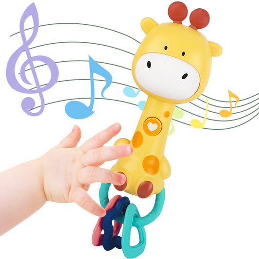 WHNKFB Bright Yellow Giraffe face light illuminates softly during play
