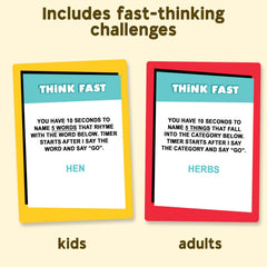 Who Knows More? category cards cover history, science, and pop culture.
